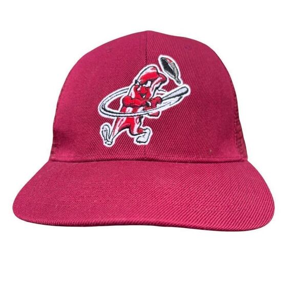 Macon Bacon Baseball Cap Red Unisex Adult Minor League Hat - Picture 1 of 5